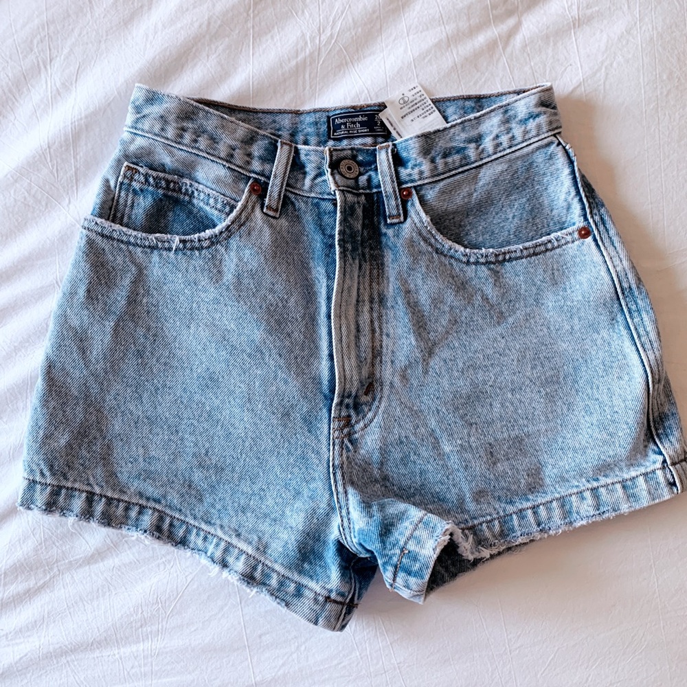 Abercrombie High Waisted Denim Shorts